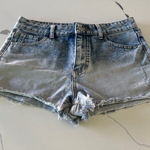 Casual Light Blue Jean Shorts